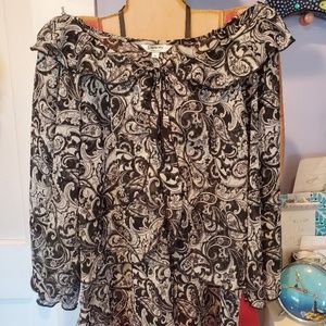 Black and white Democracy Unlimited Ladies blouse